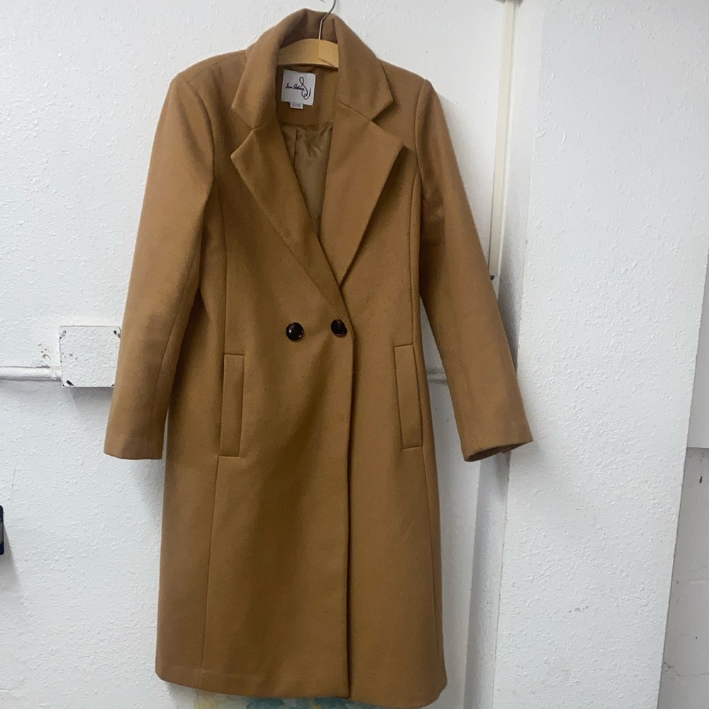 *Sam Edelman Double-Breasted Tan Trench Coat